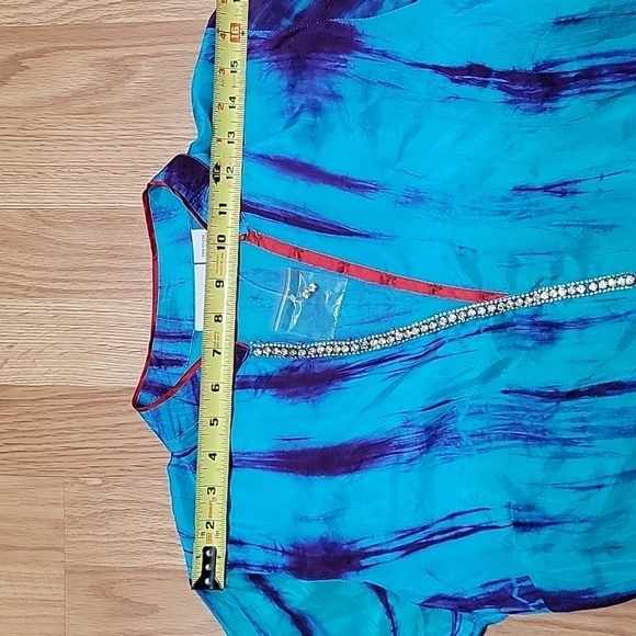 Soft Surroundings 100% silk tunic PXS - Picture 7 of 9